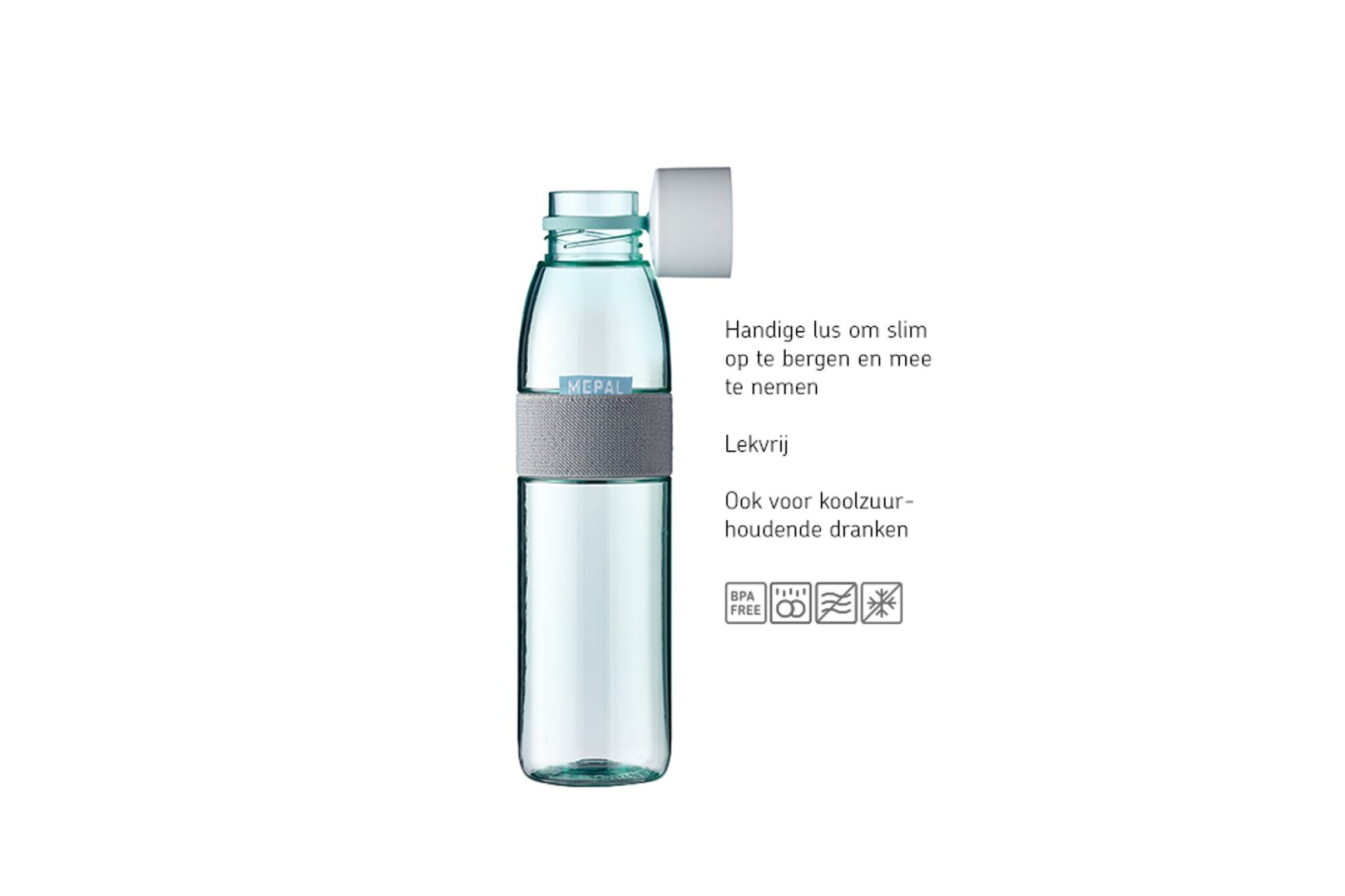 Mepal Waterfles Ellipse 500ml vivid mauv
