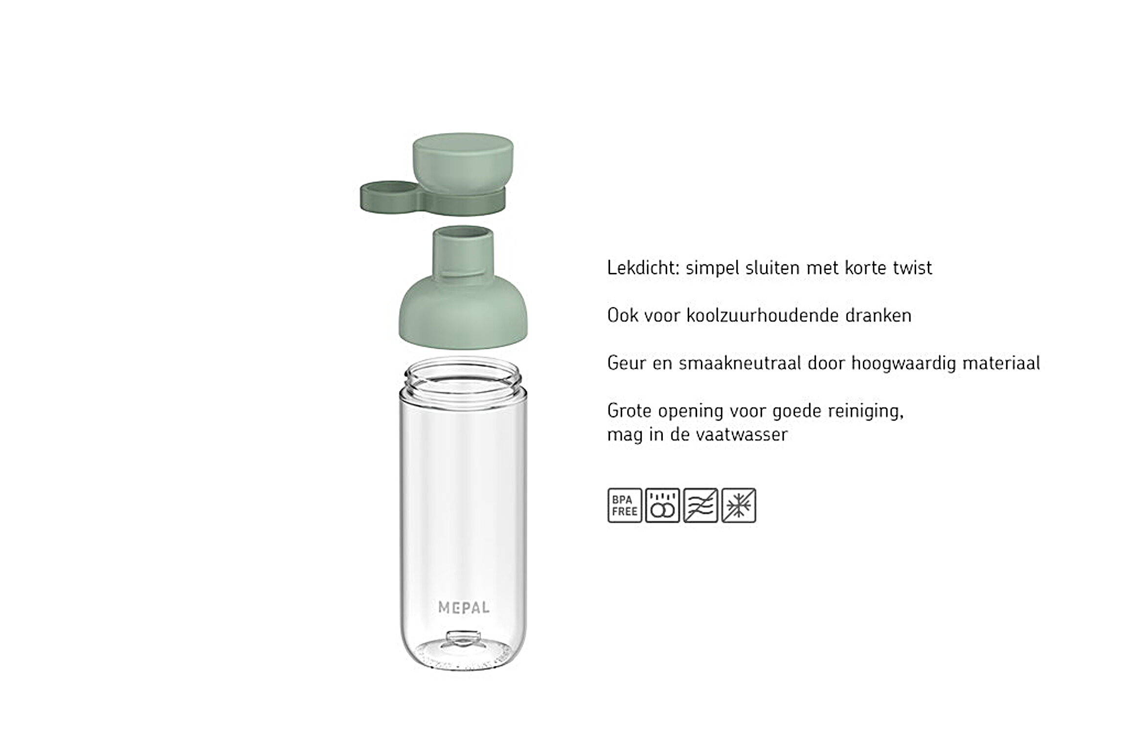 Mepal waterfles vita 500ml - nordic sage
