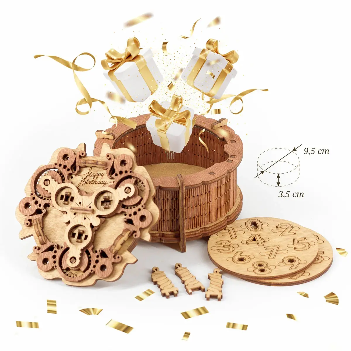 CluePuzzel - Verjaardagstaart cadeaubox
